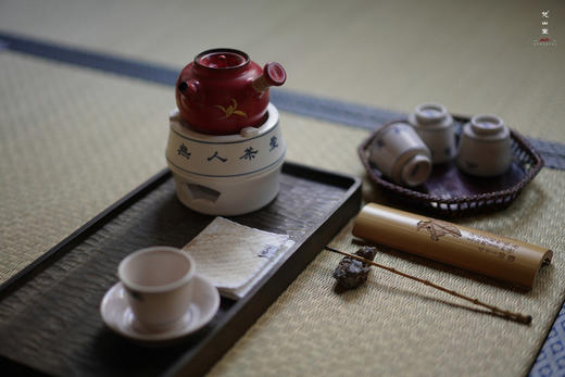 酒精炉-梵山堂-青花诗文竹节酒精炉 商品图6