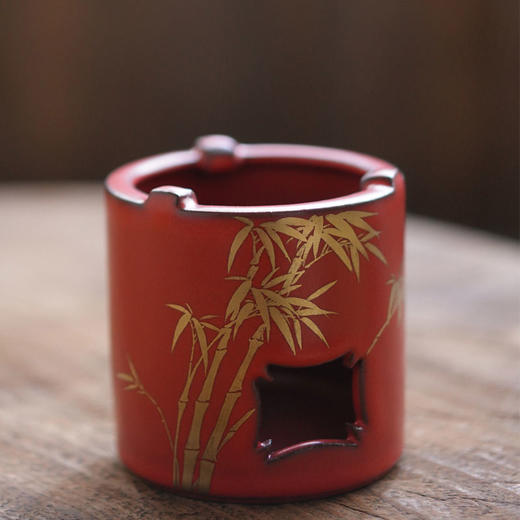 酒精炉-梵山堂-山楂红金竹直身酒精炉 商品图0