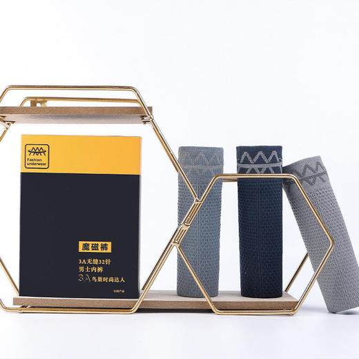 【买2送1】【磁疗快感超弹舒适】妮律男士5D无缝魔磁裤包裹设计吸湿排汗柔顺丝滑告别闷热 商品图0