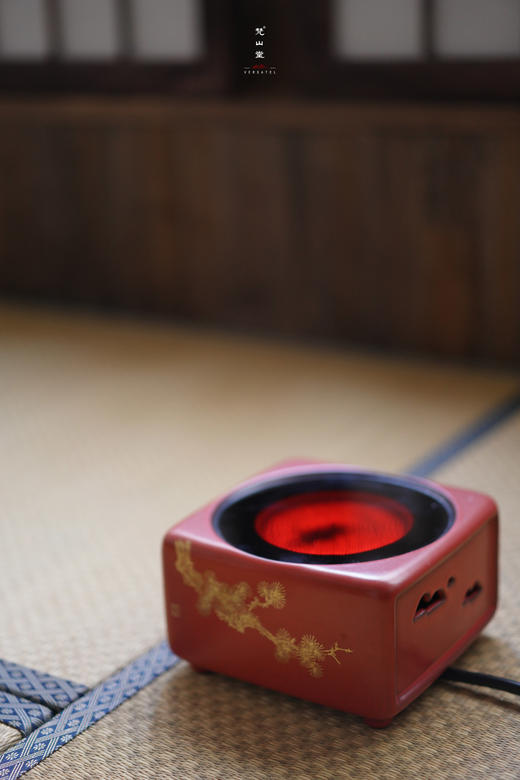 电陶炉-梵山堂-山楂红金松四方电陶炉 商品图7