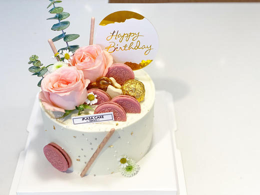【鲜花蛋糕】(插牌装饰随机) 商品图0