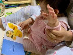 《和小鸡球球一起玩》：宝宝总是目不转睛，还反复研究着纸板动起来的原理