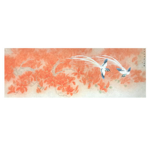 李甲明-真迹-工笔花鸟画 《百年好合》 玄关 卧室  客厅 商品图1