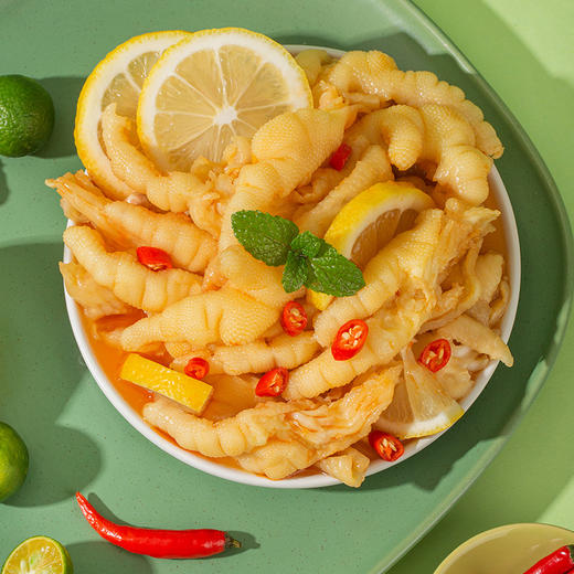 【无骨鸡爪】无骨鸡爪  蒜蓉味  酸辣味 新鲜柠檬与鸡爪碰撞 吃出鲜柠味 清香酸爽500g 商品图0