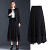 YPHY-3138针织半身裙中长款女装秋季高腰显瘦百搭a字长裙子 商品缩略图3