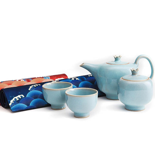 故宫宫廷系列锦年石榴汝瓷茶具套装 商品图1