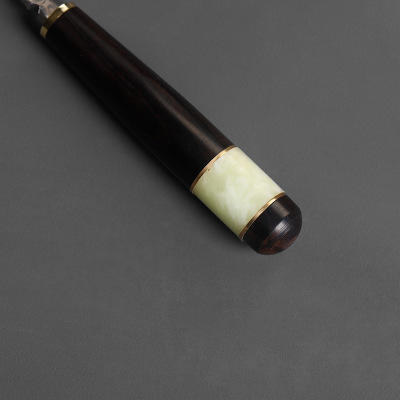 不锈花纹钢普洱开茶刀撬茶刀胚大马士革黑茶工具茶道配件木柄茶具 商品图3