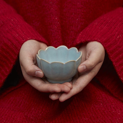 莲花汝瓷对碗每套两个 商品图1