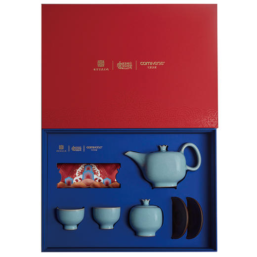 故宫宫廷系列锦年石榴汝瓷茶具套装 商品图2