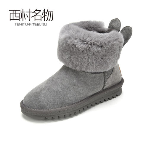 西村名物2020年冬季新款雪地靴女毛绒平底舒适短靴T29DS40901 商品图1