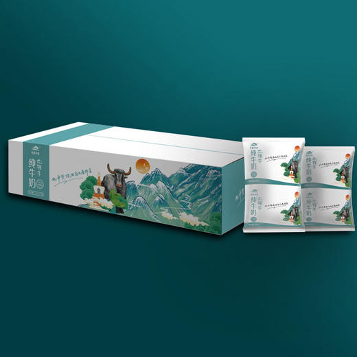 青藏祁莲 常温无菌枕装牦牛奶 营养早餐奶 220ml*12袋 商品图3