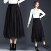 YPHY-3138针织半身裙中长款女装秋季高腰显瘦百搭a字长裙子 商品缩略图0