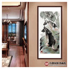 卢加《两只狗作品》71*150cm 动物竖幅作品 玄关挂画 商品缩略图2