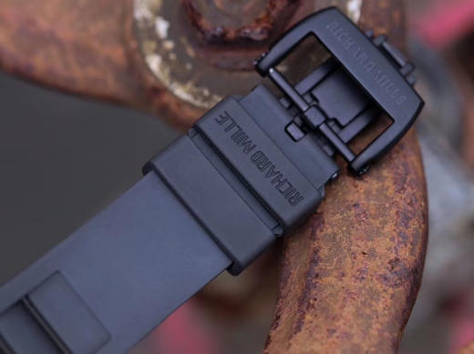 JB理查德·mi勒RM52-01真陀飞轮，男士腕表，橡胶表带，透底，陀飞轮机芯。 商品图6