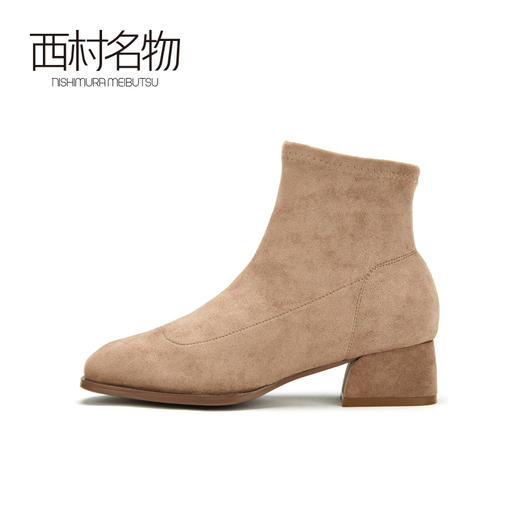 西村名物新款女士时尚欧美潮流女靴低跟圆头短商场同款T29DS42681 商品图2