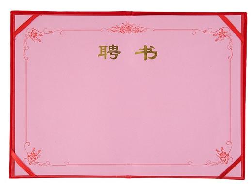 高档烫金绒面聘书 商品图4