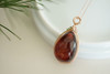 墨西哥红蓝珀18K玫瑰金镶钻水滴吊坠    特价 商品缩略图3