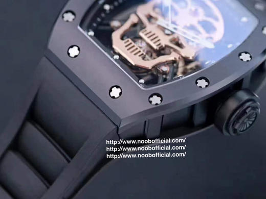 JB理查德·mi勒RM52-01真陀飞轮，男士腕表，橡胶表带，透底，陀飞轮机芯。 商品图14