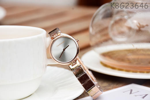 原单CK Calvin Klein/卡尔文·克莱恩石英女表K8G23646
表壳：316L精钢
表镜：矿物质强化玻璃 商品图1