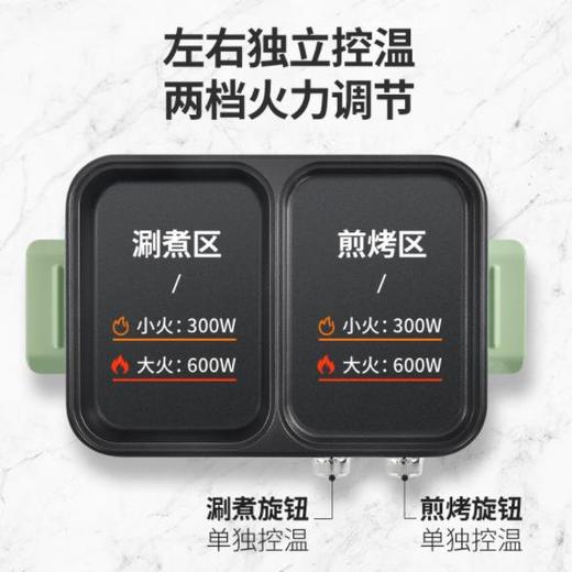 *美菱涮烤一体锅迷你电火锅多功能电烤炉学生宿舍电热锅 商品图1