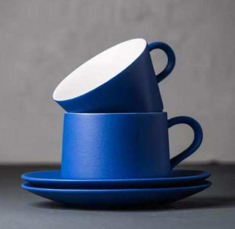 理想蓝粗陶咖啡杯 商品图0