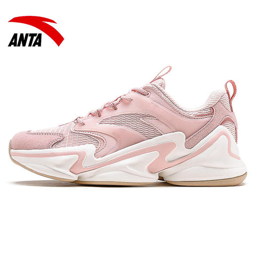 安踏鞋女老爹鞋跑步鞋官网2020秋季新款网面少女心运动鞋12918881 商品图3