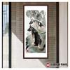 卢加《两只狗作品》71*150cm 动物竖幅作品 玄关挂画 商品缩略图3
