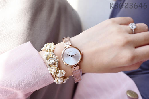 原单CK Calvin Klein/卡尔文·克莱恩石英女表K8G23646
表壳：316L精钢
表镜：矿物质强化玻璃 商品图7