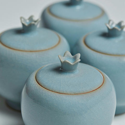 故宫宫廷系列锦年石榴汝瓷茶具套装 商品图7