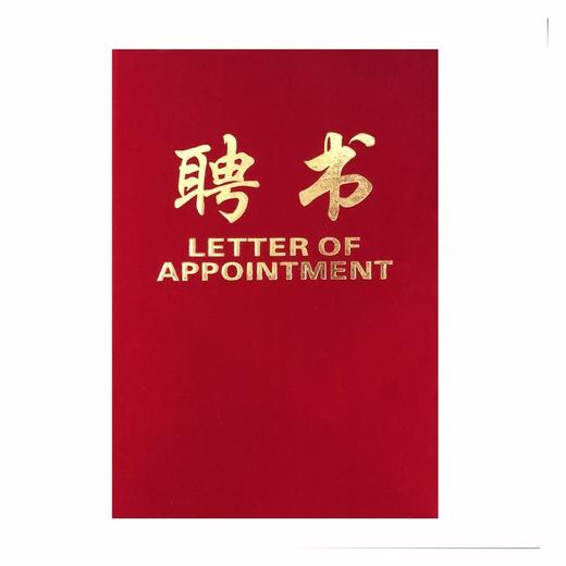 高档烫金绒面聘书 商品图1