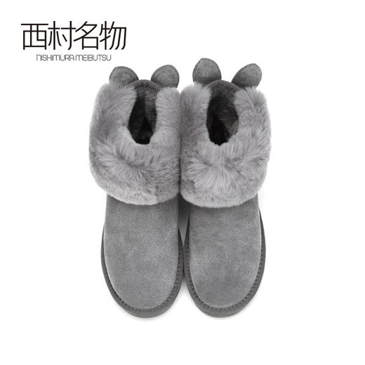 西村名物2020年冬季新款雪地靴女毛绒平底舒适短靴T29DS40901 商品图2