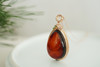 墨西哥红蓝珀18K玫瑰金镶钻水滴吊坠    特价 商品缩略图2