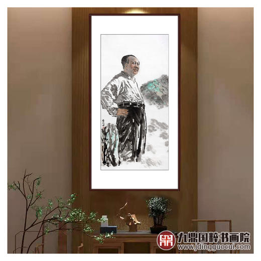 柴发林《主席像》68*138cm 人物竖幅作品 玄关/书房挂画 商品图3