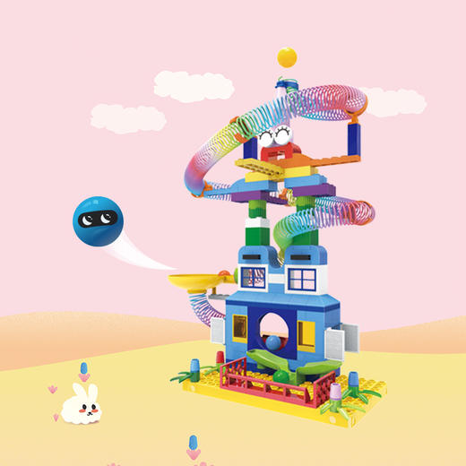 百思童年城堡游乐园拼插玩具 商品图2
