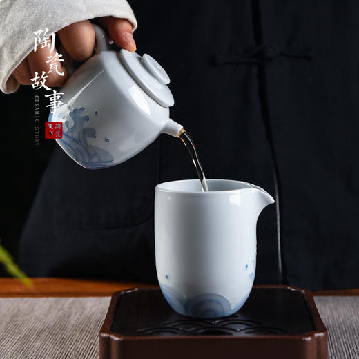 公道杯-陶瓷公道杯-陶瓷海浪纹公道杯 商品图2