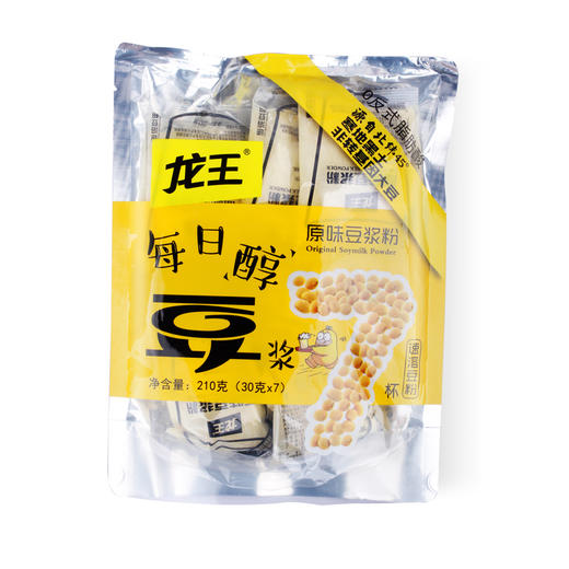 龙王每日醇豆浆 0反式脂肪酸210g(30g*7袋)，保质期12个月 商品图3