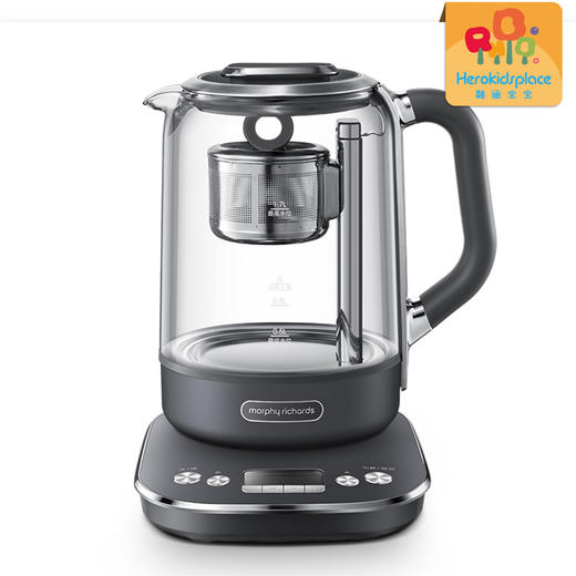 摩飞电器（Morphyrichards）养生壶煮茶器煮茶壶智能升降电水壶烧水壶电热水壶迷你玻璃花茶壶黑茶 MR6088 52187 商品图2