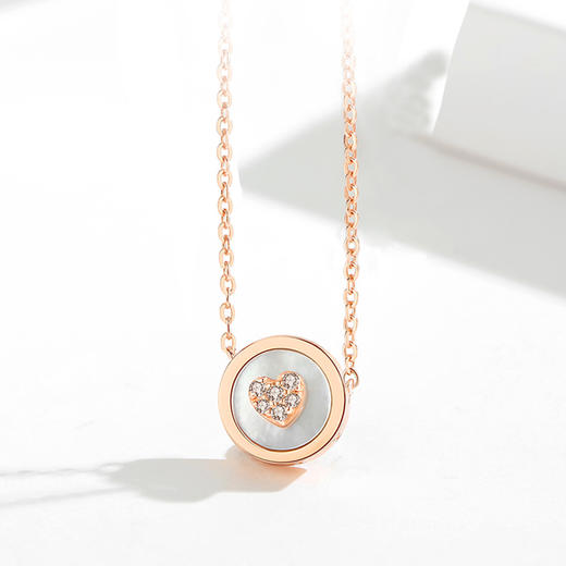 Winy925纯银罗马心情项链送女友闺蜜节日生日礼物 商品图0