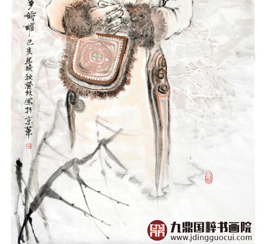 柴发林《人物作品》68*138cm 人物竖幅作品 玄关/书房挂画 商品图5