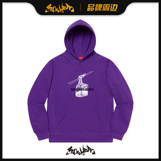 SNOWHERO 2021新品  雪场大缆车烫印卫衣 商品图2