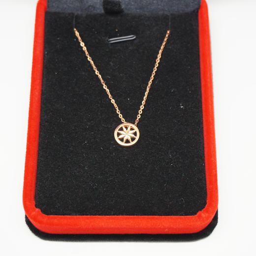 18k黄金镂空项链n级全新配件盒子自主搭配链条毛衣链 锁骨链都不错好