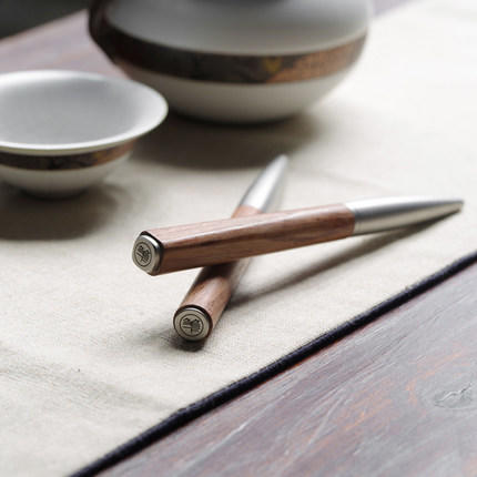 花梨木签字笔印迹·方&圆 商品图0