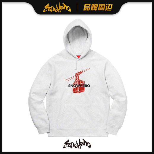 SNOWHERO 2021新品  雪场大缆车烫印卫衣 商品图1