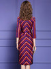 FMY-33498新款时尚名媛气质褶皱收腰圆领条纹连衣裙 商品缩略图3