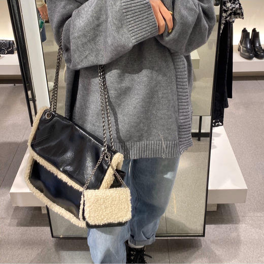 买一大送一小！UR子母🐑🐑羊羔毛包链条包 商品图2