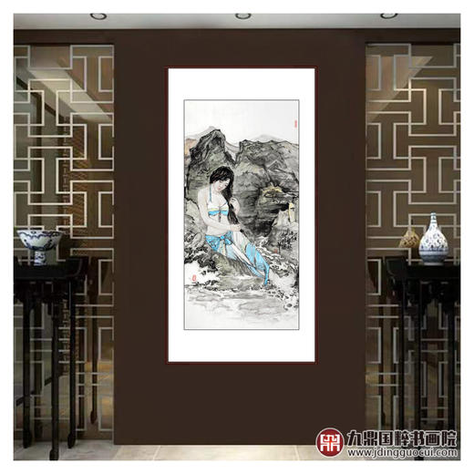 柴发林《人物作品》68*138cm 人物竖幅作品 玄关/书房挂画 商品图2