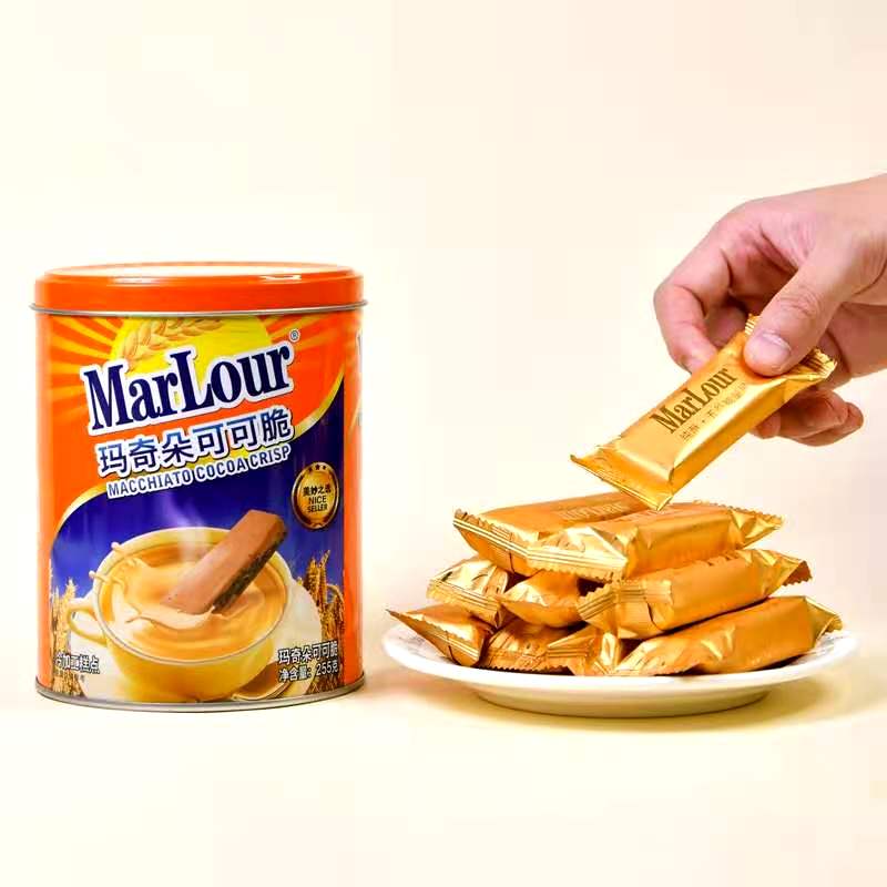 marlour玛奇朵可可脆万宝路的威化饱腹感强的食品零食补充体力能量的