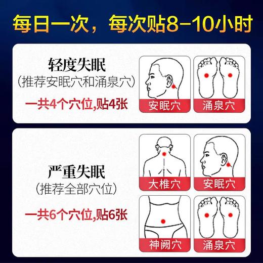 妙丹堂 穴位压力睡眠贴12贴/盒睡眠入梦睡前贴