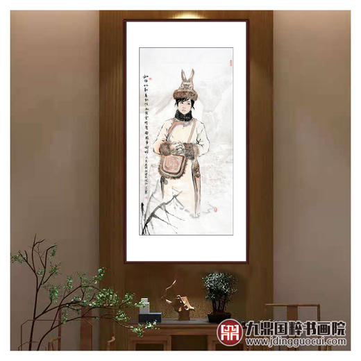 柴发林《人物作品》68*138cm 人物竖幅作品 玄关/书房挂画 商品图3
