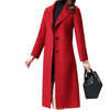 双面羊毛大衣女2020秋冬装流行毛呢外套长款过膝修身大红色大衣新 商品缩略图4